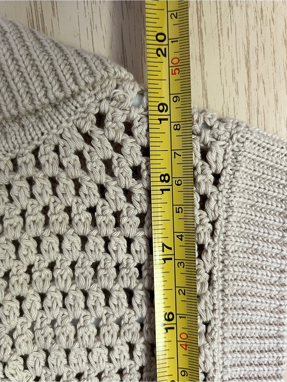 FRAME The Polo Crocheted Cotton Vest Tan Sz XS $378 MSRP - Picture 7 of 8